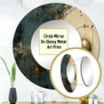 thumbnail image 3 of Designart "Beige & Black Astrological Minimalism" Astrology Round Mirror Wall Decor Astronomy - Large Blue Round Office Mirror - Round Mirror - 29" x 29", 3 of 6