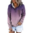 thumbnail image 1 of WZXFASHION Chandail en Molleton Mode pour Femmes Imprimé à Manches Longues Chandail à Capuchon Chandail à Boutons Chandail à Capuchon en Liquidation Liquidation 2025 Chandail designer, 1 of 4
