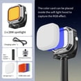 thumbnail image 2 of Luz de Relleno LED Magnética de 28 W para Cámara de Video, de Iluminación y Zapata Fría de 1/4 Pulg. o Igual 95, 2700 K-6500 K para Grabación de Video., 2 of 10