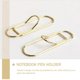 thumbnail image 4 of Golden Pen Clip Holder for Notebook with 10Pcs for Fixing Use, 4 of 5