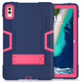 thumbnail image 6 of SaniMore Hybird Case for Lenovo Tab M10 5G 2023, Rugged Heavy Duty Protective Case Hidden Kickstand Dual Angle Stand Shockproof Anti-drop for Lenovo Tab M10 5G, Navy+Rose, 6 of 9