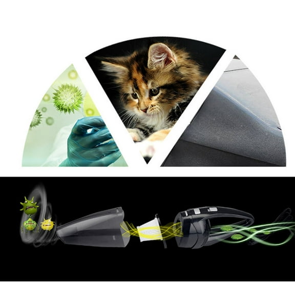 DECORNIJIA High Power Car Vacuum Cleaner Abs Wet and Dry Vacuuming for Householders 1Pcs