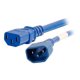 C2G 5ft 14AWG (IEC320C14 IEC320C13) 5 ft Cordon d'Alimentation à - Bleu - Câble d'Alimentation - IEC 60320 C14 pour Alimenter IEC 60320 C13 - 250 V - 15 A - - Bleu – image 1 sur 4