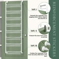 thumbnail image 6 of Yeabett 8-Tier Over the Door Pantry Organizer, Larger Baskets Metal Pantry Organization and Storage, Door Back Hanging Space Saver for Kitchen, Laundry, Bathroom, White, 6 of 7