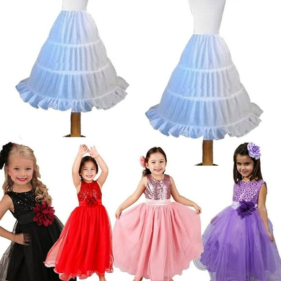 Mialoley Nest Kids Bridal dress Flowers Girl Kids Princess Crinoline Petticoat Underskirt Slips Skirt New