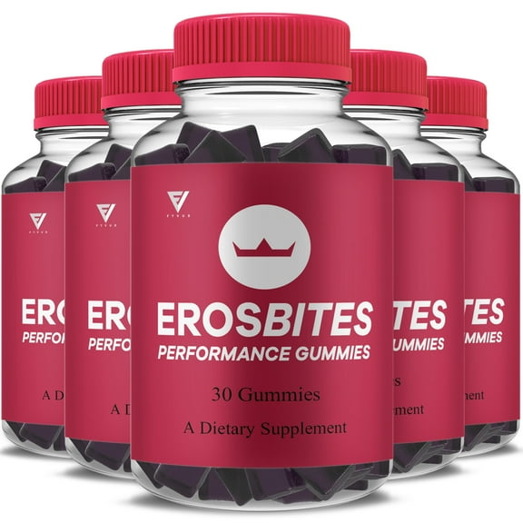 (5 Pack) Erosbites Performance Gummies, Eros Bites Supplement (5 Month Supply)