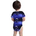 thumbnail image 3 of Xecao Steel Skull Pattern Baby Climbing Bodysuit Short Sleeve Onesie Unisex 0-12 Months Baby Shirt Newborn Outfits Crotch snap design-18 Months, 3 of 6