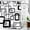 01-black-grey, variant on Modern Black Grey Shower Curtain, Grey and White Geometric Fabric Shower Curtains Set, Waterproof Shower Curtains for Bathroom,72 x 72 inch