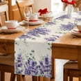 thumbnail image 5 of Lavender Eucalyptus Table Runner 60 Inches Long Farmhouse Dress Scarves, Retro Country Botanical Flowers Leaves Dining Tablerunner for Coffee Table/Kitchen Island/Party Décor, 13" x 60", 5 of 8