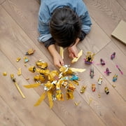 LEGO NINJAGO Lloyd’s Golden Ultra Dragon Toy for Kids, 71774 Large 4 Headed Action Figure with Blade Wings plus 9 Minifigures