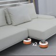 thumbnail image 4 of Furniture 4 Pack Furniture Legs Pads Heavy DutyFurniture Round Riser for Heavy Table, , Desk,Sofa and Beds Self marrón perfecl Elevadores de cama, 4 of 8