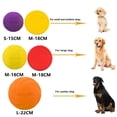thumbnail image 4 of 15/18/22cm Fashion Dog Toy Flying Discs Pet Dogs Silicone Game Trainning Interactive Puppy Toys Puppy Pet Supplies ShopWise Round, 4 of 12