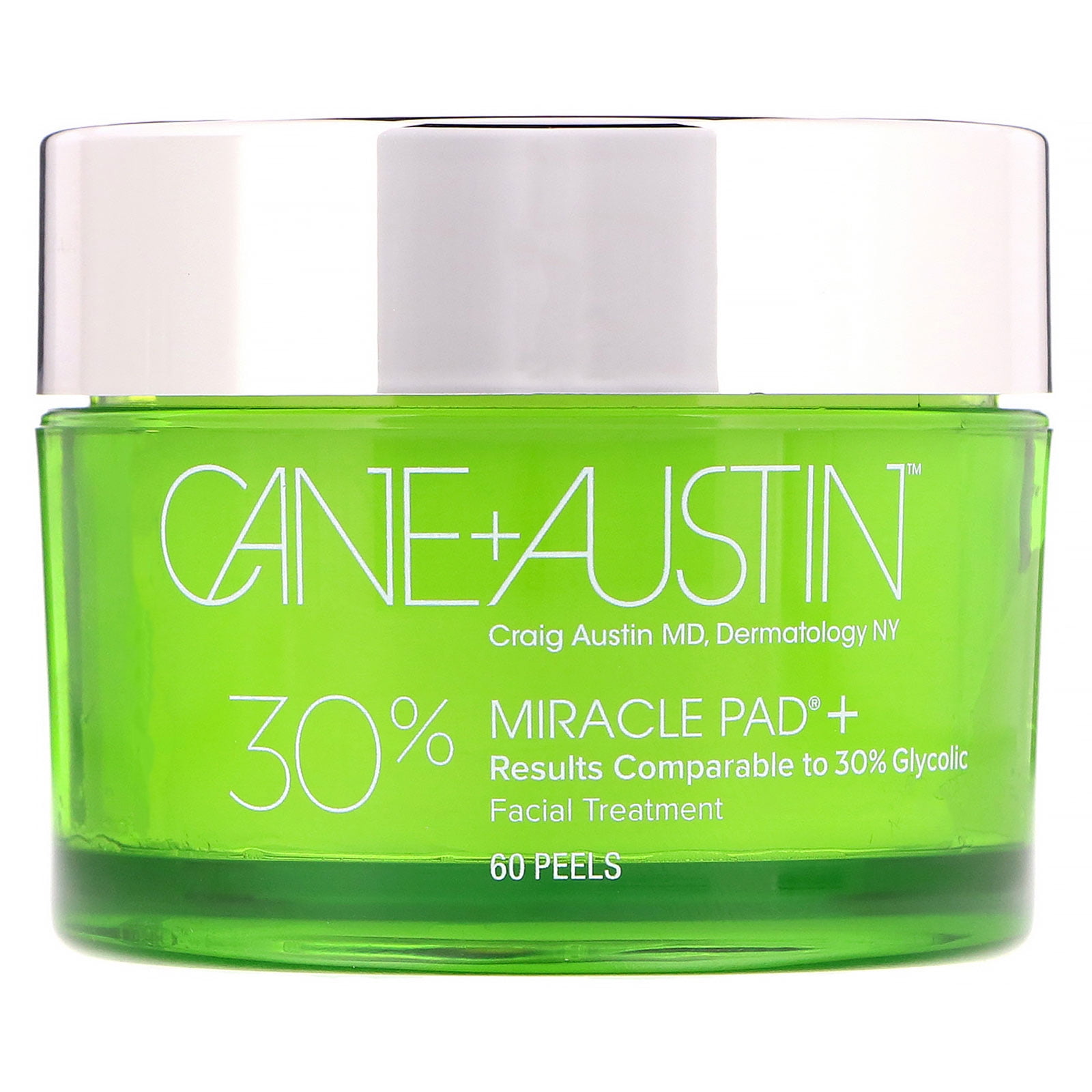 Cane + Austin Cane + Austin Miracle Pad, 30 Glycolic Acid, 60 Peels