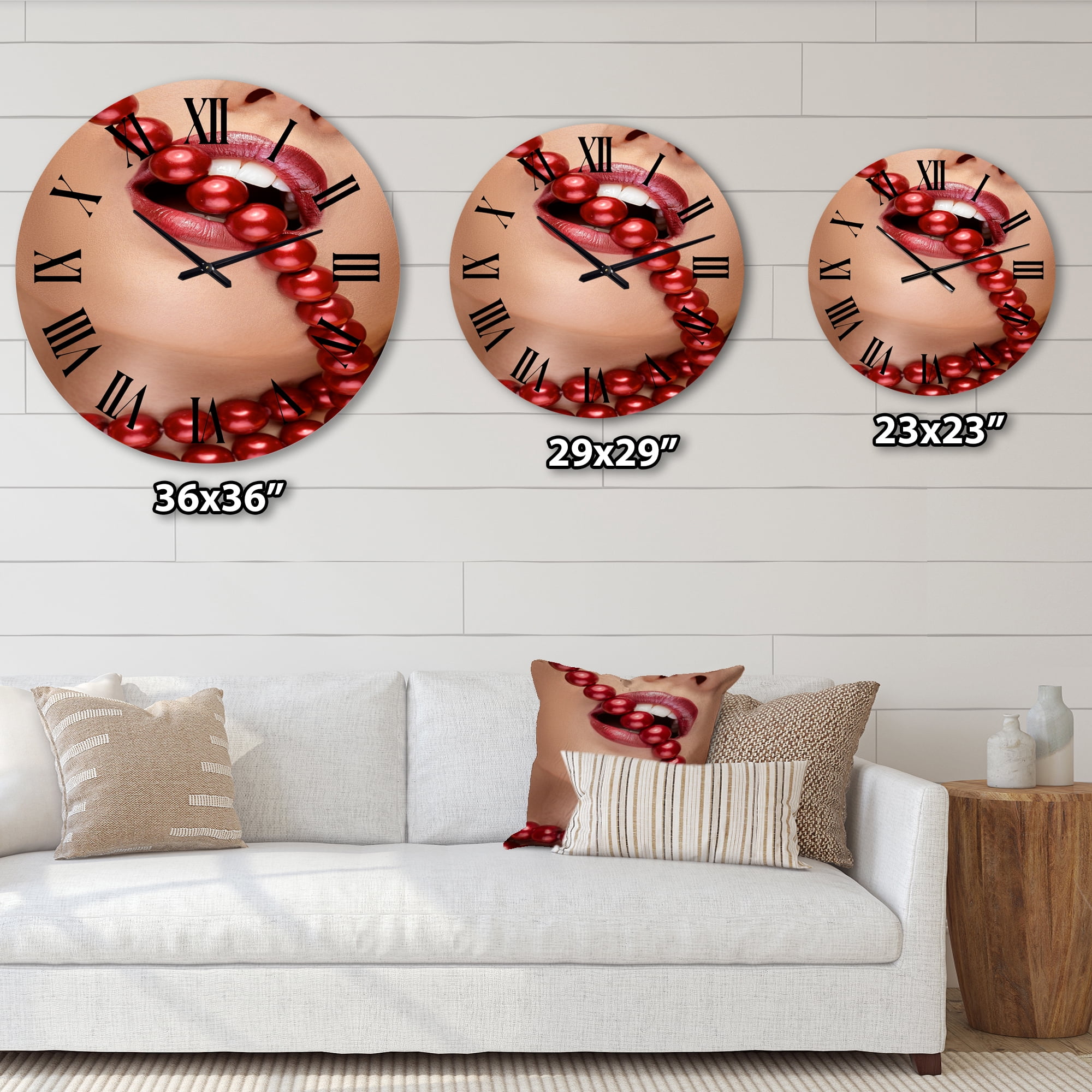 Designart 1 in Modern,Contemporary Wall Clock