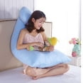thumbnail image 4 of BRIGHTFUFU 1 por ciento Mujeres Funcionistas embarazadas Caja de almohada para dormir Caso de almohada de almohadilla del cuerpo en forma de U, 4 of 8