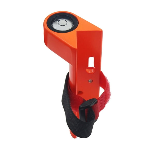 Adjustable Grade Rod Level, Aluminum Grade Rod Level for Round or Square Rods, Orange