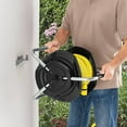 thumbnail image 3 of 2 Pcs Support de Tuyau de Jardin Mural en PVC avec 8 Vis d'Expansion, 3 of 8