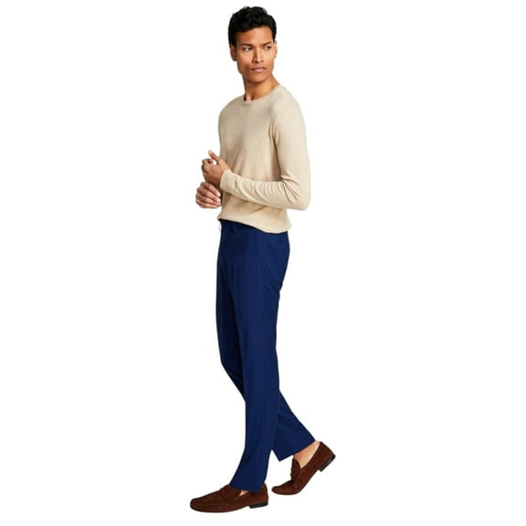 Men's Techni-Cole Suit Separate Slim-Fit Pants Color: Blue Size: 28x29