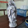 thumbnail image 3 of Estatua de resina Yuarrent decoración artesanal escultura artística adorno de figurita plata, 3 of 6