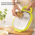 thumbnail image 4 of Bewildely Rebanadora de verduras Zanahoria Rallador afilado Resistente a la oxidación Trituradora universal dura Gadgets Multifuncional para Cocina y Comedor Verde Grande, 4 of 6