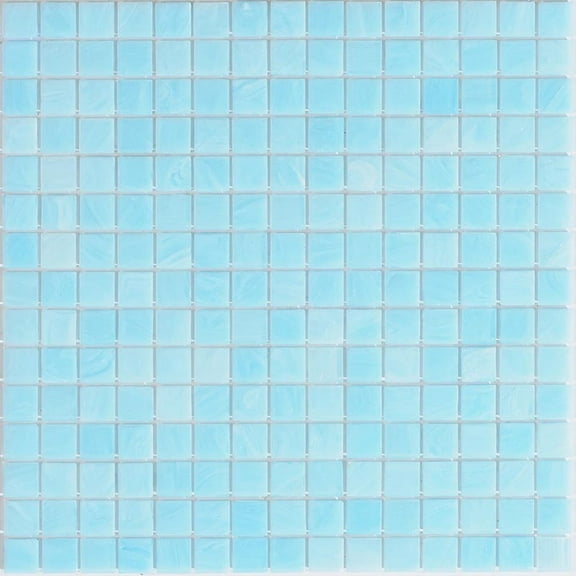 Apollo Tile Celestial 12 in. x 12 in. Glossy Baby Blue Glass Mosaic Wall and Floor Tile (20 sq. ft./case) (20-pack)
