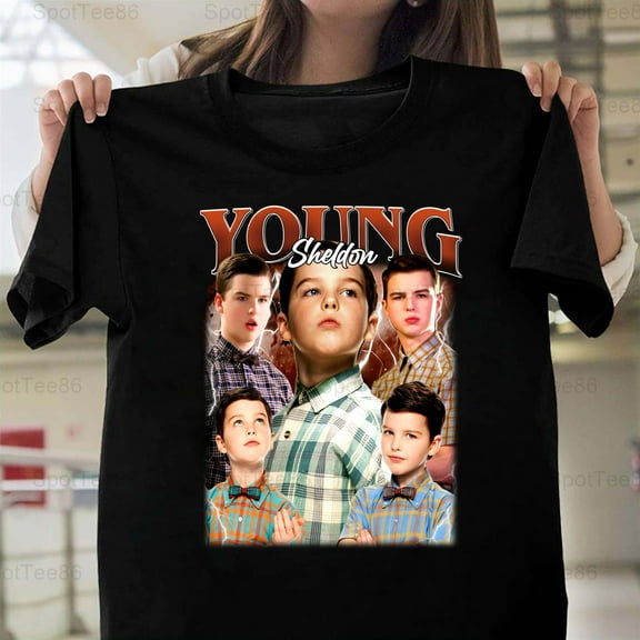 Young Sheldon Funny Retro Vintage 2000s TV Show Fan Graphic G254 Unisex T-Shirt, Up to Size 5XL