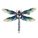 thumbnail image 5 of Guardurnaity Broche elegante de diamantes de imitación brillantes para mujer: exquisito y hermoso pin de solapa y simulación es azul azul 2Conjunto, 5 of 6