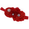 thumbnail image 4 of Diademas para Niñas Sunnimix con Banda de Encaje y Flores Color Rojo Accesorios para Bebés, 4 of 6
