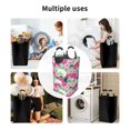 thumbnail image 6 of KLL Orchids Flowers Laundry Hamper,Large Canvas Fabric Lightweight Storage Basket Toy Organizer Dirty Clothes Collapsible Waterproof, 6 of 6