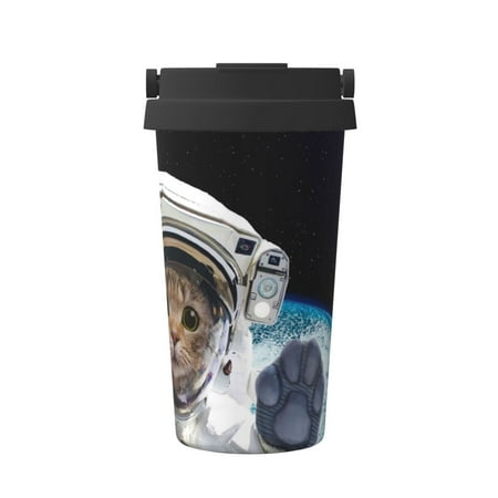 

Junzan Cat Astronaut for Stainless Steel Vacuum Insulated Tumbler - Reusable Insulated Cold Brew Iced Coffee Cup Thermos -Gifts for Women Men Him Her