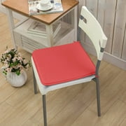 YaoZQ 1-Pack Of Square Chair Cushions With Ties (16x16). A Thin, Padded Seat Cushion For Kitchen & Dining Chairs. A Soft Chair Pad For Office, Outdoor Patio & Folding Chairs.