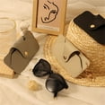 thumbnail image 4 of Anti-pressure Sunglasses Storage Bag Snap Button Glasses Bag with Keychain PU Leather Travel Sunglasses Case Reading Glasses Pouch Protective Cover, 4 of 8