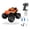 Orange, variant on Amphibious Shark RC Car with Water Spray, Remote Control Monster Truck with 2 Rechargeable Batteries, 360° Spins, LED Lights, All Terrain Toy for Kids
