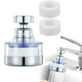 thumbnail image 2 of Qyaukm Faucet Water Filter 360° Rotating Purifier, Multi-Layer Filtration for Heavy Metal and Sediment, Universal Fit for Kitchen and Bathroom Sink Aerators, 2 of 9