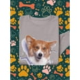 thumbnail image 3 of Cute Corgi Peeking Through Sweatshirt Men -Image by Shutterstock, Male x-Large, 3 of 4