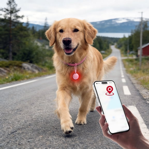 Portable Pet Loss Tracker GPS Locator With Ring Alarm Lightweight Anti‑Lost Tag For Cats Dogs Puppies Keys Luggage Personal Belongings