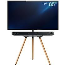 VIVO Artistic Easel 43" to 65" Screen Studio TV Tripod Adjustable Floor Stand with Shelf