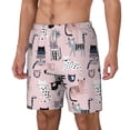 thumbnail image 2 of Uemuo Cat Pattern Mens Swim Trunks Quick Dry Board Shorts with Mesh Lining, Stretch Beach Shorts Quick Dry No-Chafing Board Shorts-XX-Large, 2 of 9
