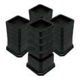 thumbnail image 1 of 4 Uds Elevadores de Cama Protector de Piso Elevadores de Altura Elevadores de Cama Elevadores de Cama Cuadrados Elevadores de Sofá para Silla Sofá 6 pulgadas, 1 of 8