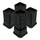 thumbnail image 1 of 4 Uds elevadores de cama elevadores de muebles elevadores de cama antideslizantes Protector de suelo antiarañazos elevadores de cama para silla sofá 6 pulgadas, 1 of 8