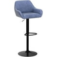 Bar Stools PU Leather Swivel Counter Height Barstools Adjustable Bar
