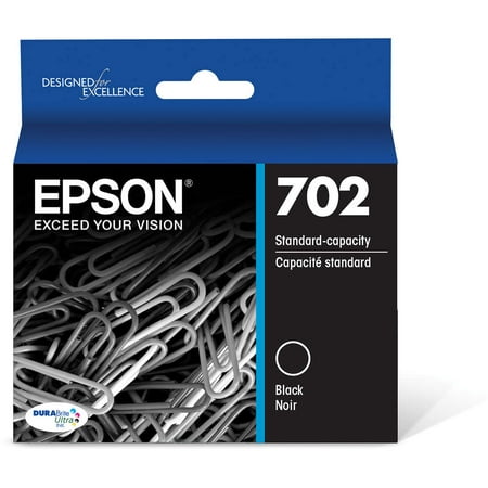 Epson 702 Standard-capacity Black Ink Cartridge for WF-3720 & (Best Cartridge For Rega Rp6)