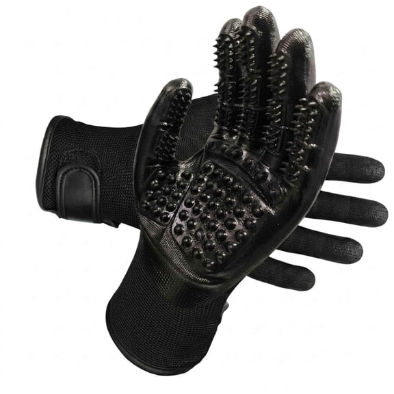 Daily Pet Grooming Gloves, Gentle Deshedding Mitt for Cats, Dogs, and Horses, Bathing and Massaging, Anti-Static, Machine Washable