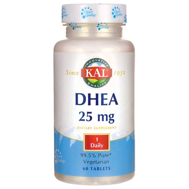 KAL DHEA 25 mg | 99.5% Pure & Micronized | Healthy Balance & Aging Support Formula for Men & Women | Lab Verified & Vegetarian | 60 Tablets