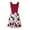 Red, variant on IROINNID A-Line Dress For Women Fashion Sleeveless Printed Skinny Tank Dress Long Dress V-Neck Knee-Length Dress