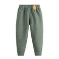 thumbnail image 2 of Boys Fleece Sweatpants Toddler Jogger Pants Drawstring Elastic Waist Cotton Casual Winter Warm Sweatpant Kids Tween Boys Athletic Pants, Size 1-13, 2 of 5