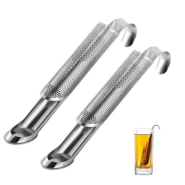 Barra de filtro, colador de té de acero inoxidable, difusor de té, colador de té de acero inoxidable, elegante y moderno