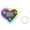 Multicolour, variant on Virenlux Car LED Heart Shape Ambient Light Solar Powered IP65 Waterproof Heart-Shaped Neon Atmosphere Light with 7 Modes for Car Interior Outdoor Decor