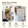 thumbnail image 4 of ColorfullWorlds 3D Wooden World Map Wall Art Large Wood Wall Decor Travel Map for Home & Office with Push Pins (Navy, Medium), 4 of 8