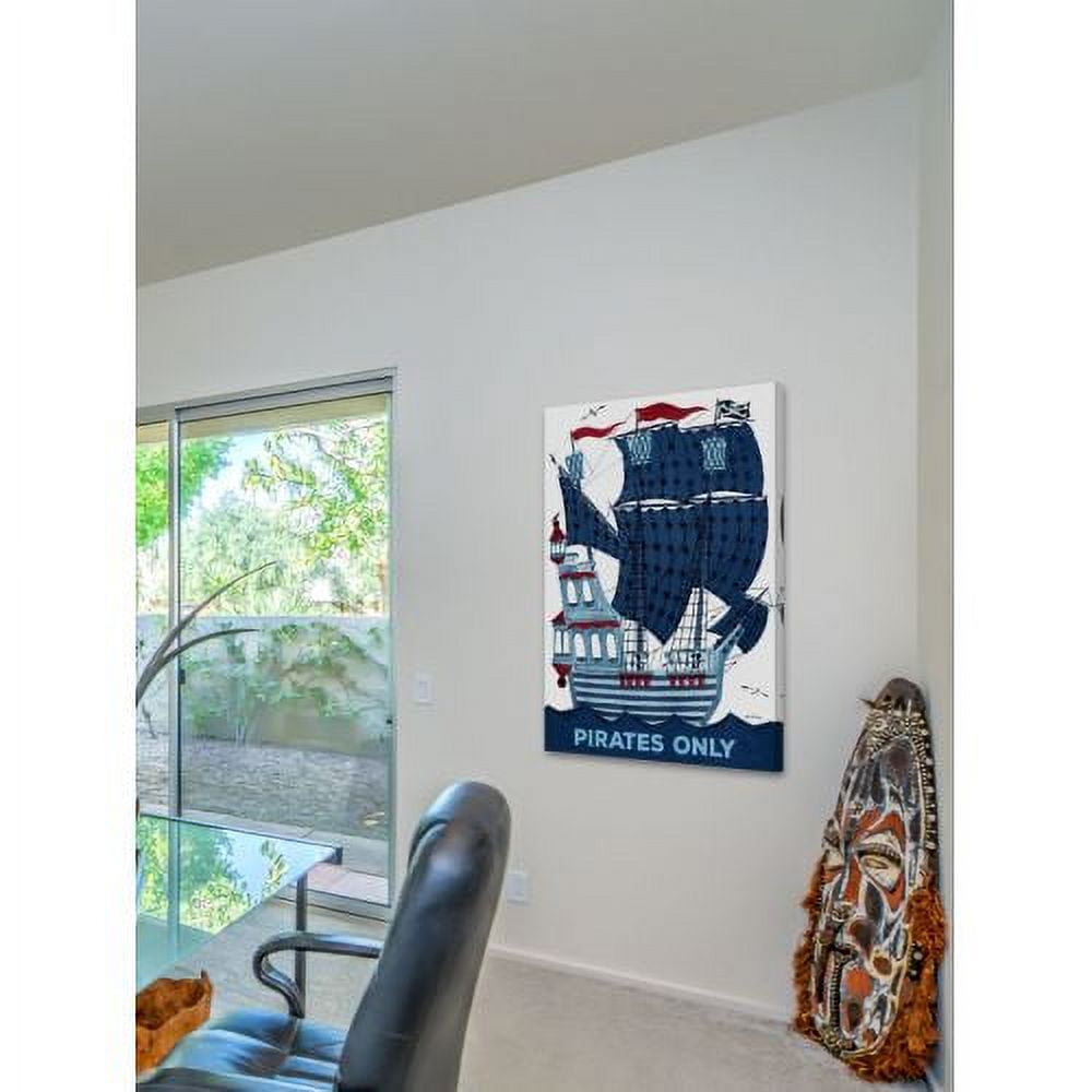 "Pirates Only" Painting Print on Wrapped Canvas
